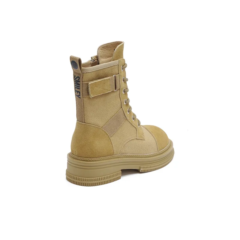 SMILEY Martin Boots Women's Khaki-3