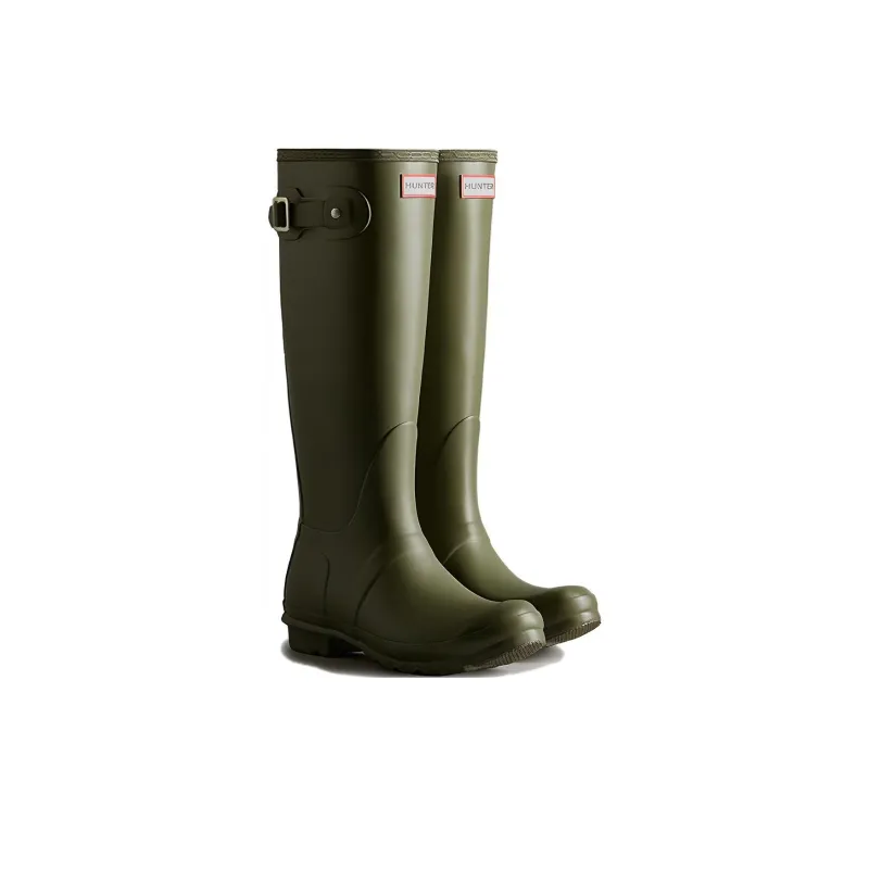 HUNTER Abrasion Resistant Thermal Slip Resistant Rain Boots Women's Green-2
