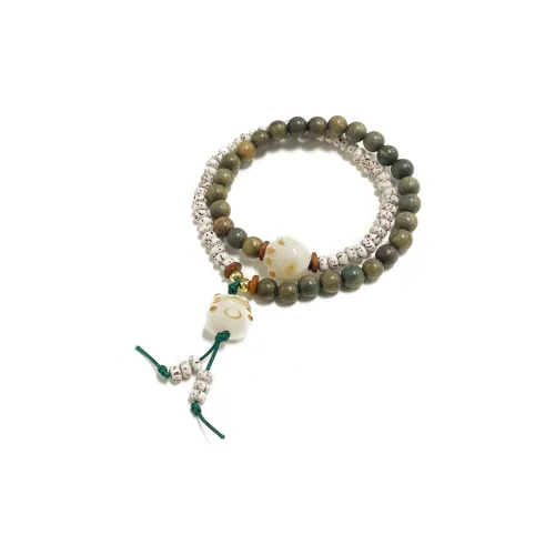 Jinghua Record Green Sandalwood Bracelets Unisex