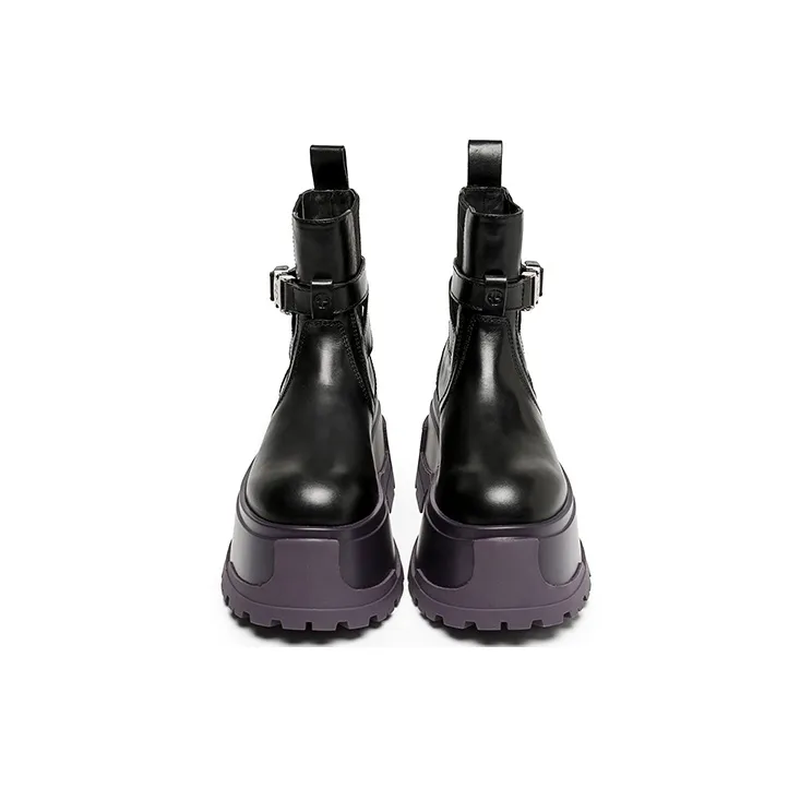 BLOCCO5 Buckle Decoration Height Increasing Short Chelsea Boots 6.5cm Women's-2