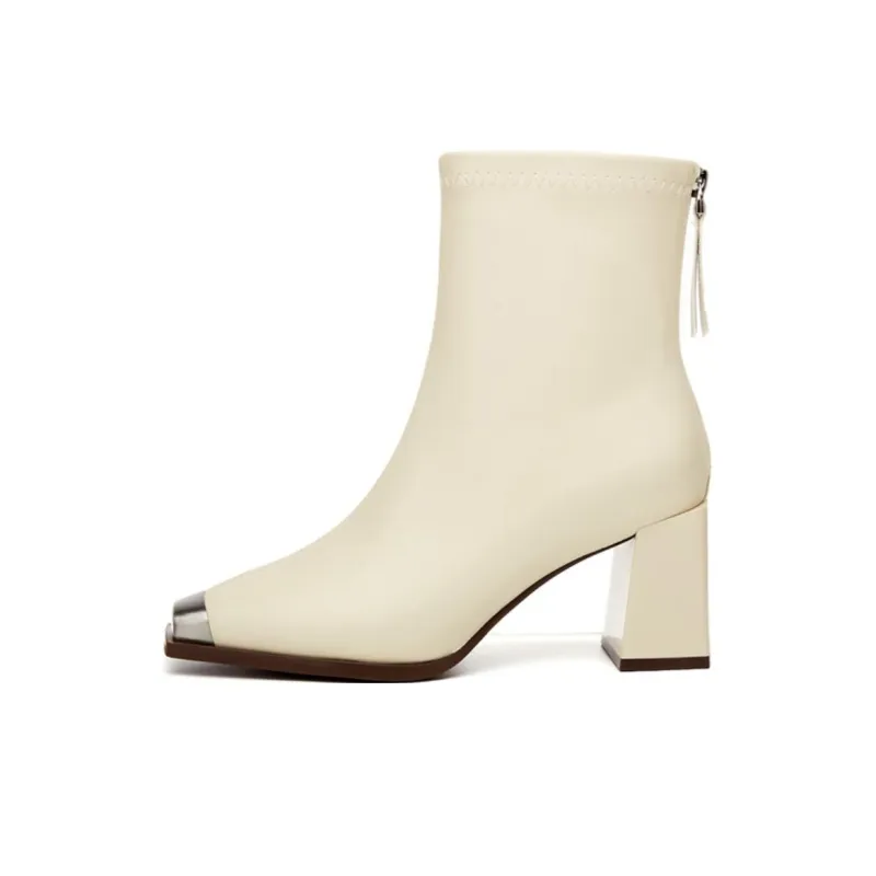 KEKAFU Ankle Boots Women's Black/Khaki/Beige-15