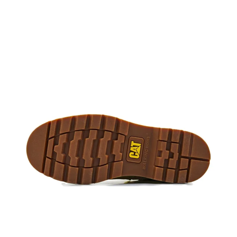 CAT Wear Resistant Slip Resistant Ankle Length Outdoor Boots Unisex Yellow-3