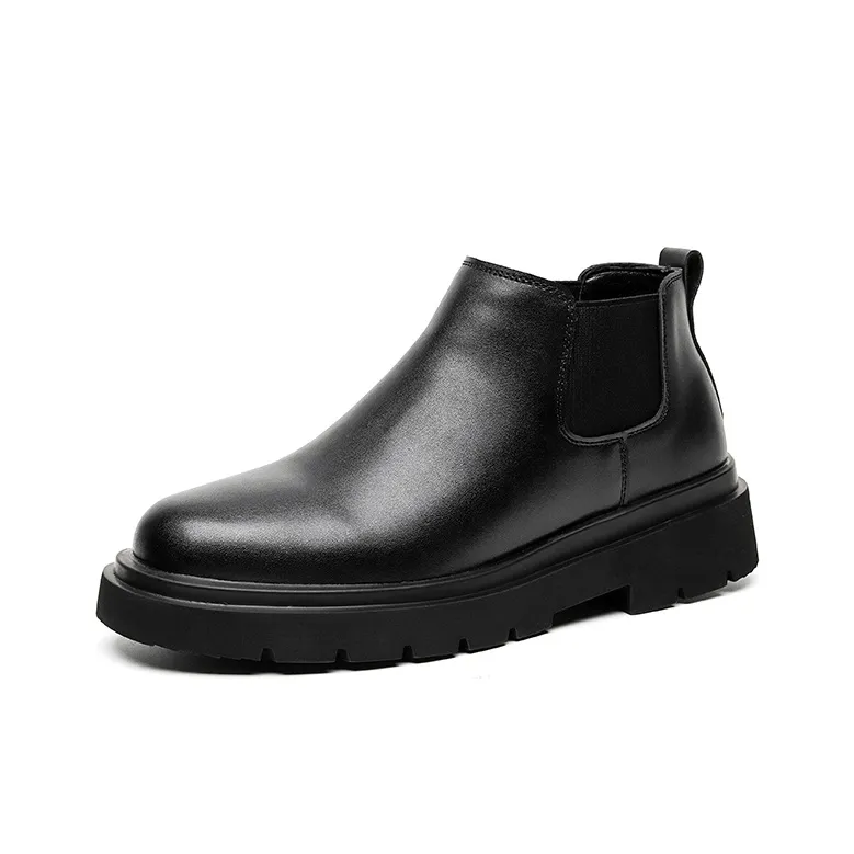 Beidouniao Chelsea Boots Men Black-2