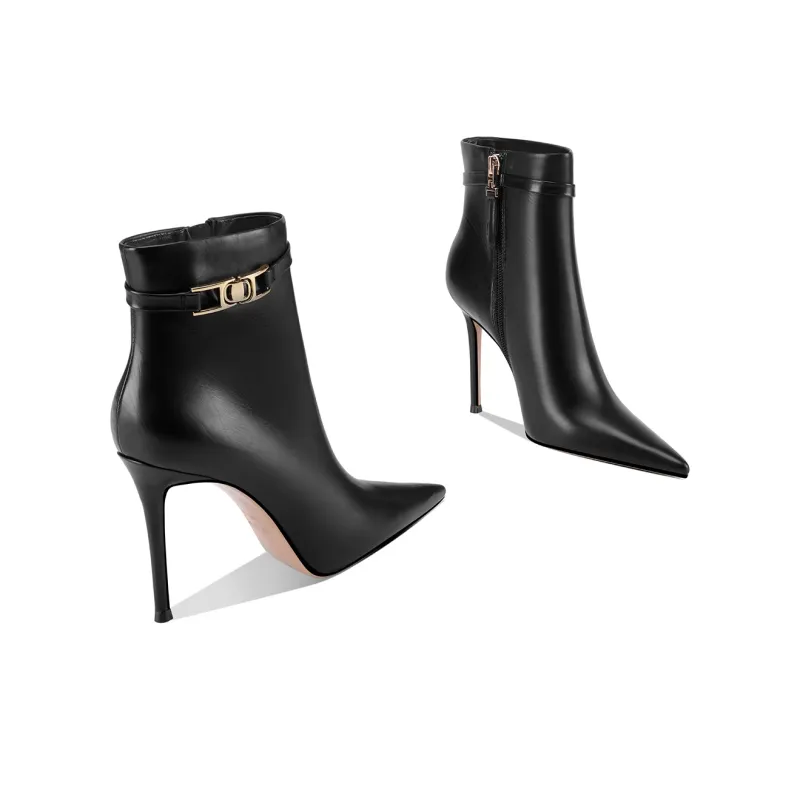 Shesrim Ankle Boots 9.5cm Women's Black-2