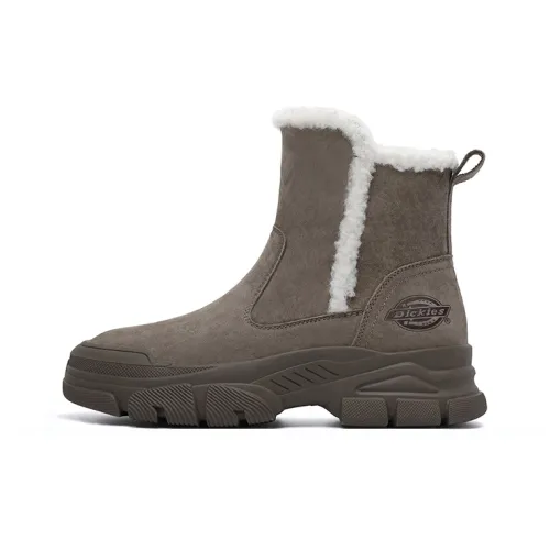 Dickies Warm Slip Resistant 11.5cm Snow Boots 4.5cm Women's Camel