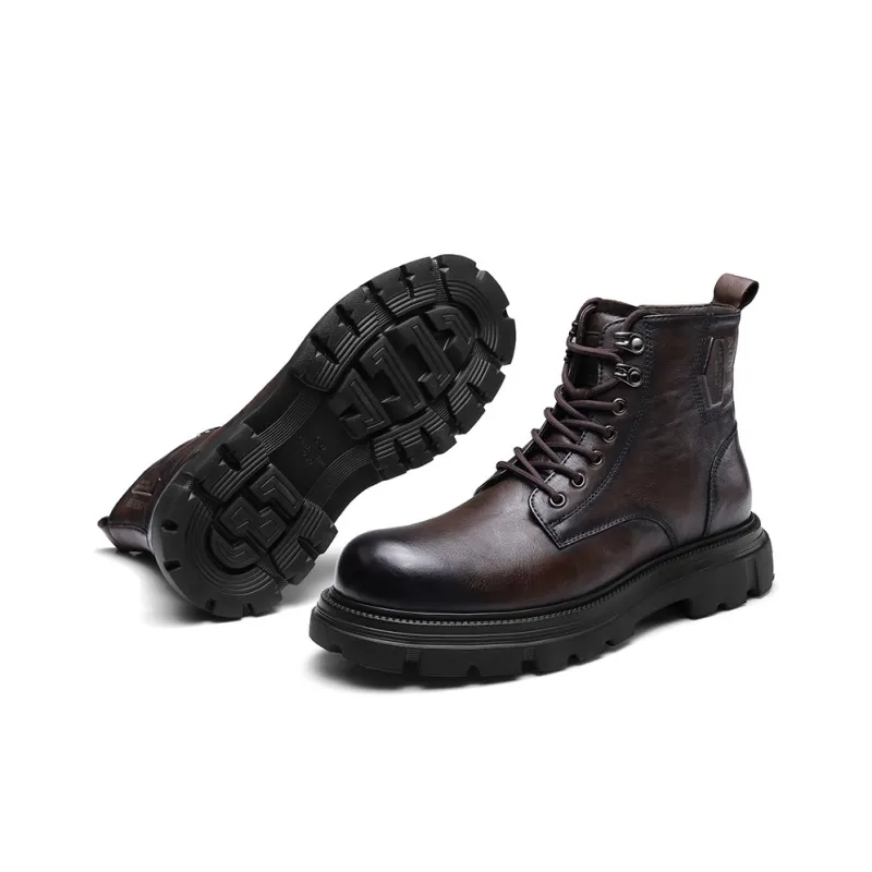 Strongman 3515 Martin Boot Men's Black Brown-9
