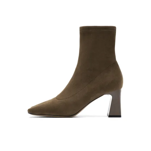 HARSON Ankle Boots Women's Coffee/Black