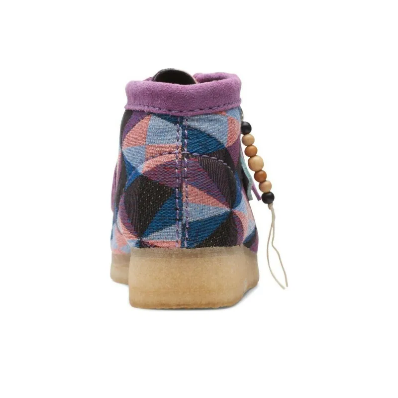 Clarks Originals Wallabee Boot Purple Combi Women's-3