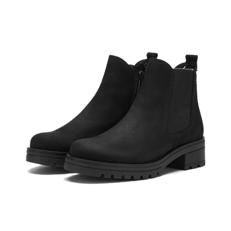 Gabor Short Chelsea Boots 3cm Women's Black-2