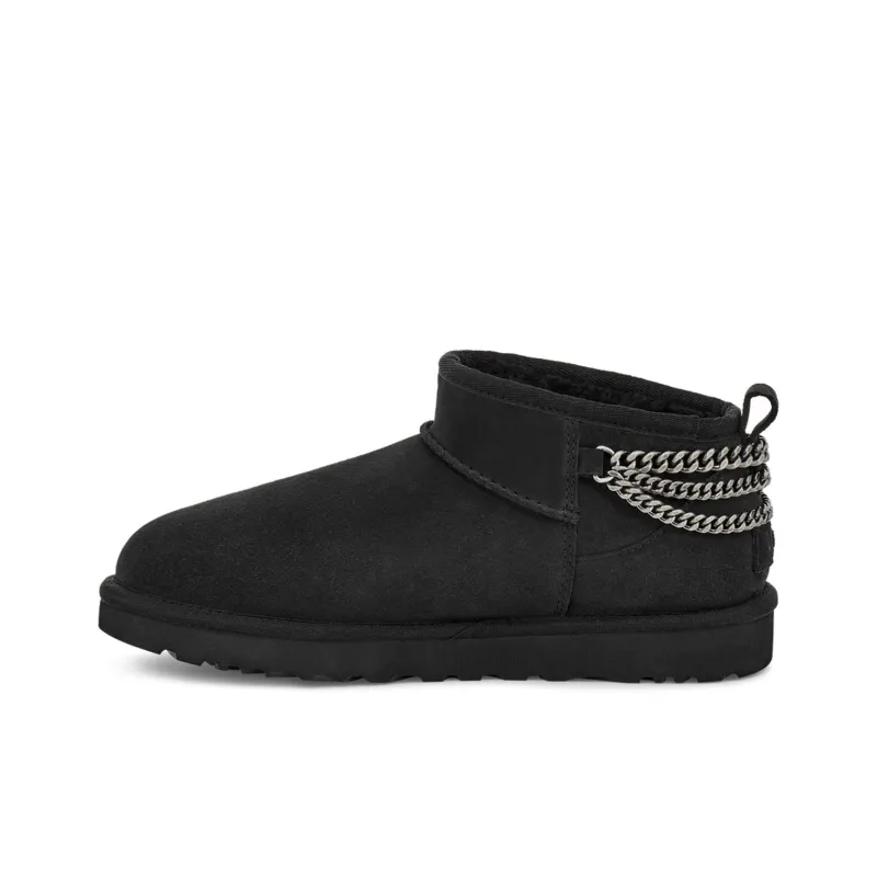 UGG Classic Ultra Mini Chains 'Black' Women's-0