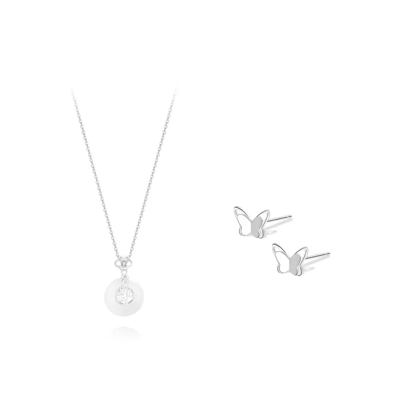 BLANK IN BLANK Zircon Necklaces Women's Bestie Girlfriend Couple Birthday Gift Girl-0