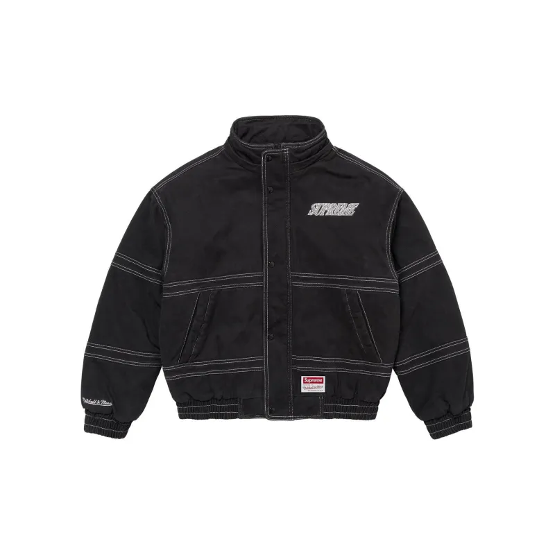 Supreme Mitchell & Ness Twill Stadium Jacket-5