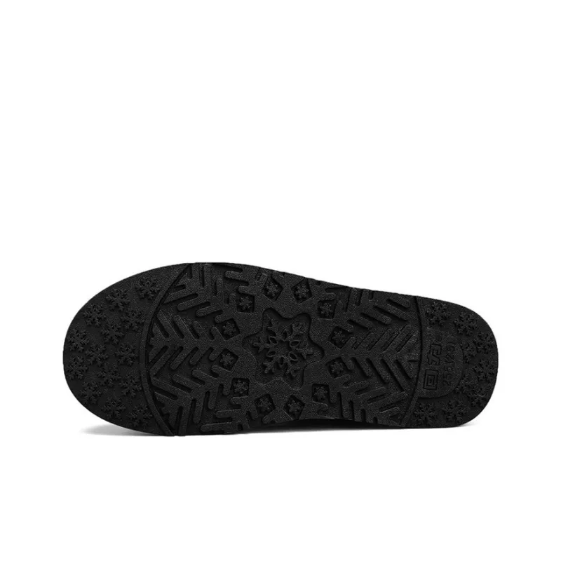 Warrior Warm Short Snow Boots Unisex Black-5