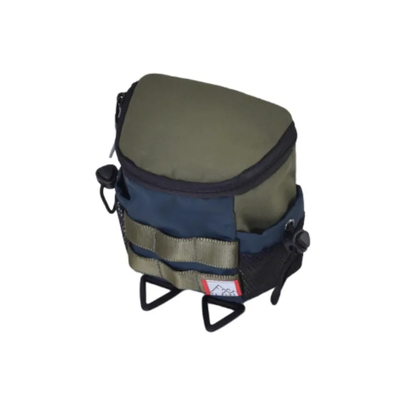 FX CREATIONS Polyester Shoulder Bag Men's Army Green With Blue Accents-4
