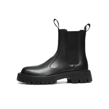 GIGIRYO Short Chelsea Boots Men's Black