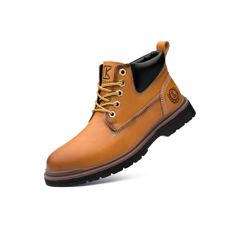 CKVUSAMG Short Martin Boot Unisex Light Brown-2