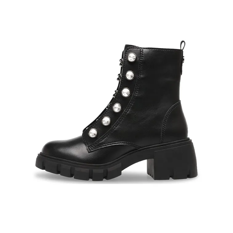 STEVE MADDEN Martin Boots Women's Black-0