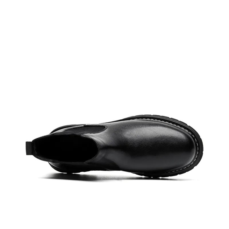 GZZ Short Chelsea Boots Men's Black-5