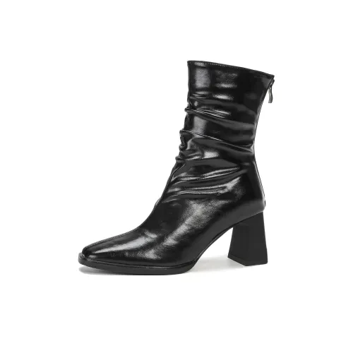 Bamiti As If Treading On Level Ground Ankle fuerte Boots 7CM Women's
