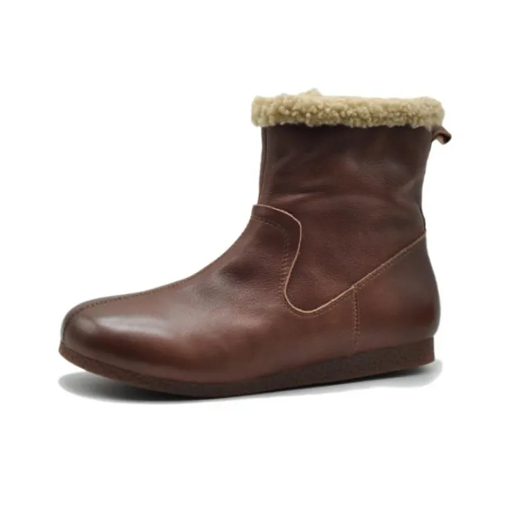 ARTMU Snow Boots Women's Black/Coffee-0