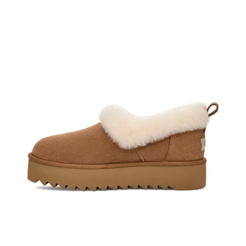 UGG Ankle Length Snow Boots Women's Brown-0