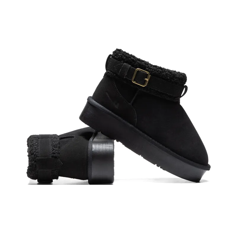 Warrior Cotton Boots Water-Resistant Wear-Resistant Slip-Resistant And Coverage Snow Boots Women's-30