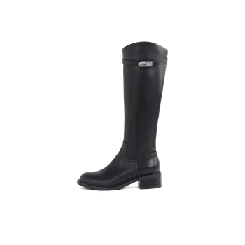 PT'SON Knee high Boots Women's Black