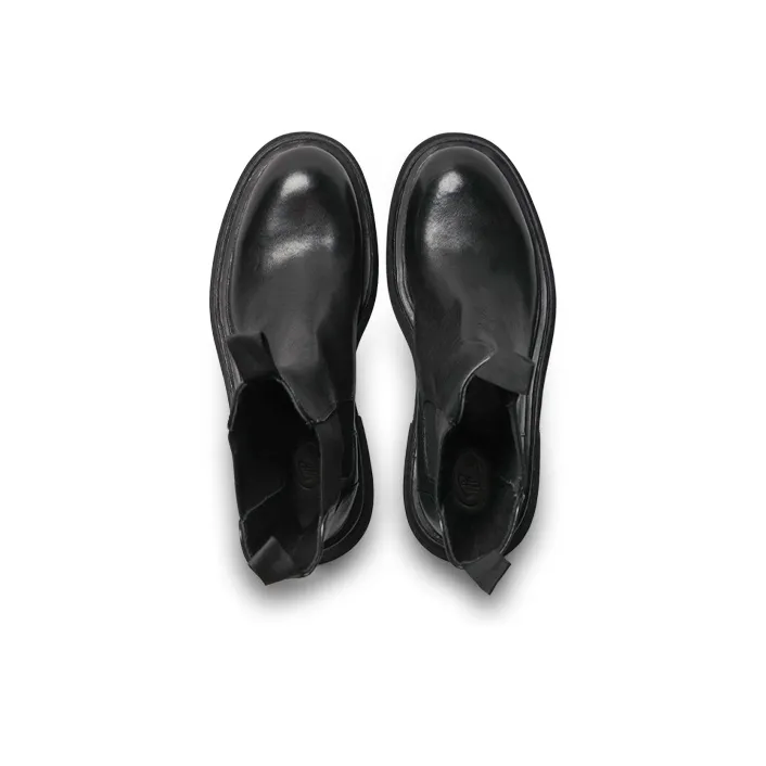 Viplander Knee High Chelsea Boots 5cm Men's Black-3