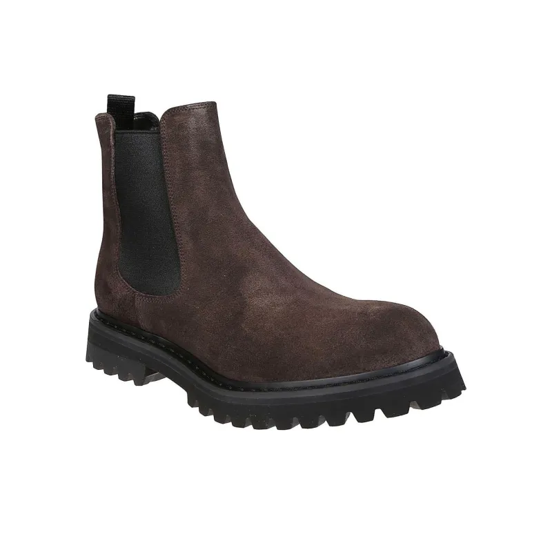 PREMIATA Short Chelsea Boots Men's Dark Brown-2