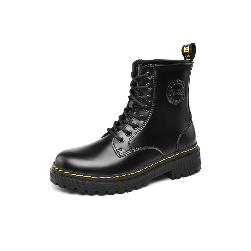 Qiandongmeili Short Martin Boot Black-1