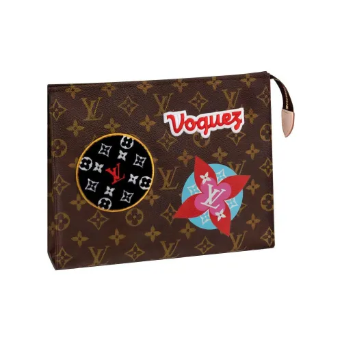 LOUIS VUITTON Toiletry Pouch 26 Monogram Patches