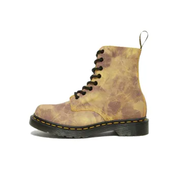 Dr.Martens 1460 Pascal Tie Dye Leather Lace Up Boots 'Burnt Yellow' Women's