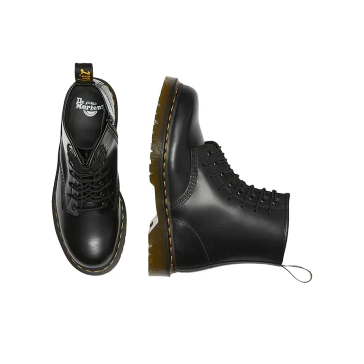 Dr.Martens 1460 Extreme Laces Polished Smooth Leather Boots 'Black'-3