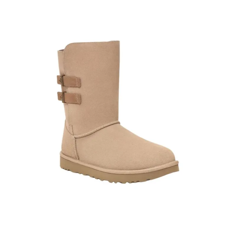 UGG Short Mid Calf Snow Boots Unisex Sand-3