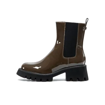 SAM EDELMAN Short Chelsea Boots 5.5cm Women's Dark Khaki Green