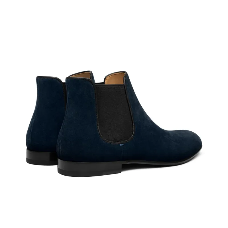 THOM WILLS Chelsea Boots Men's Dark Blue-3