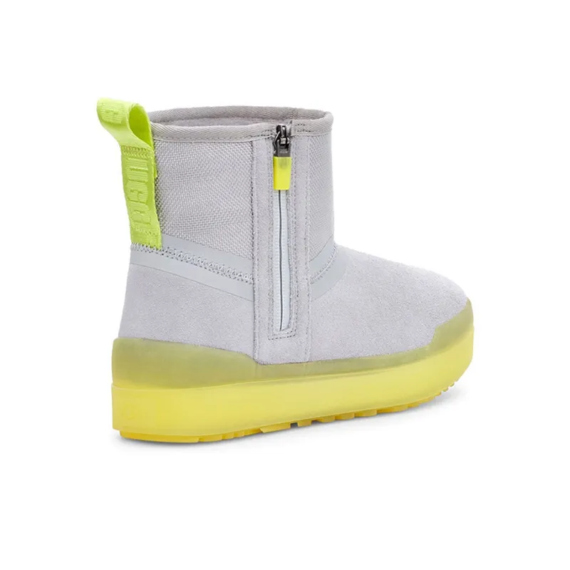 UGG Classic Tech Mini Snow Boots Gray Women's-3