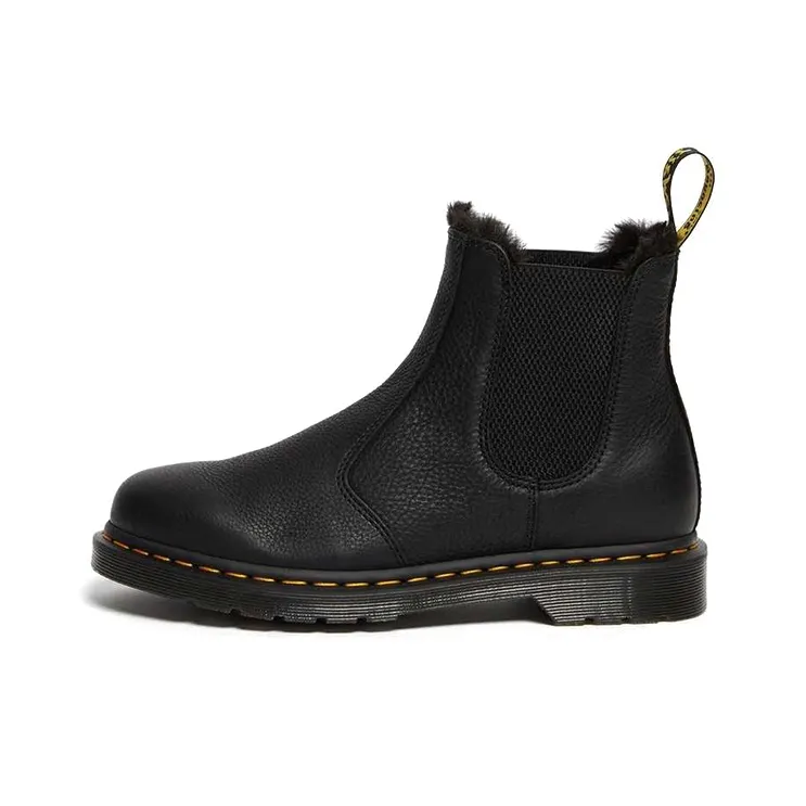 Dr.Martens 2976 Faux Fur Lined Chelsea Boots 'Black'-0