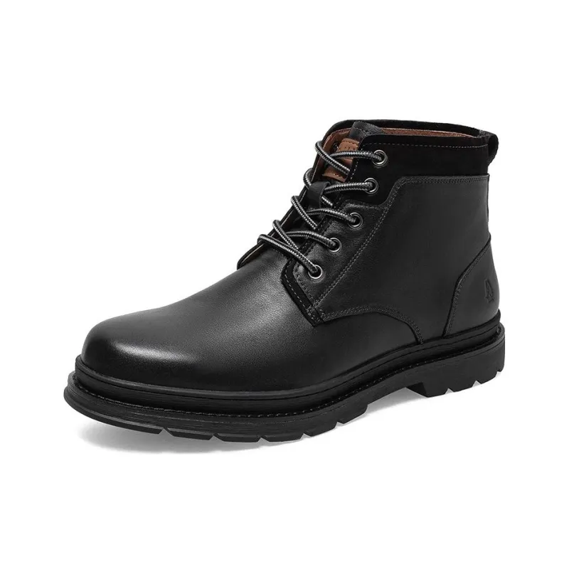 Hush Puppies Ankle-Length Martin Boot Men's Black-2