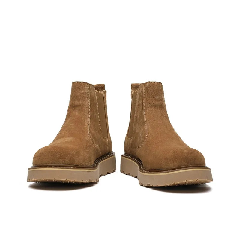 ACEMICKY Short Chelsea Boots Men's Brown-2