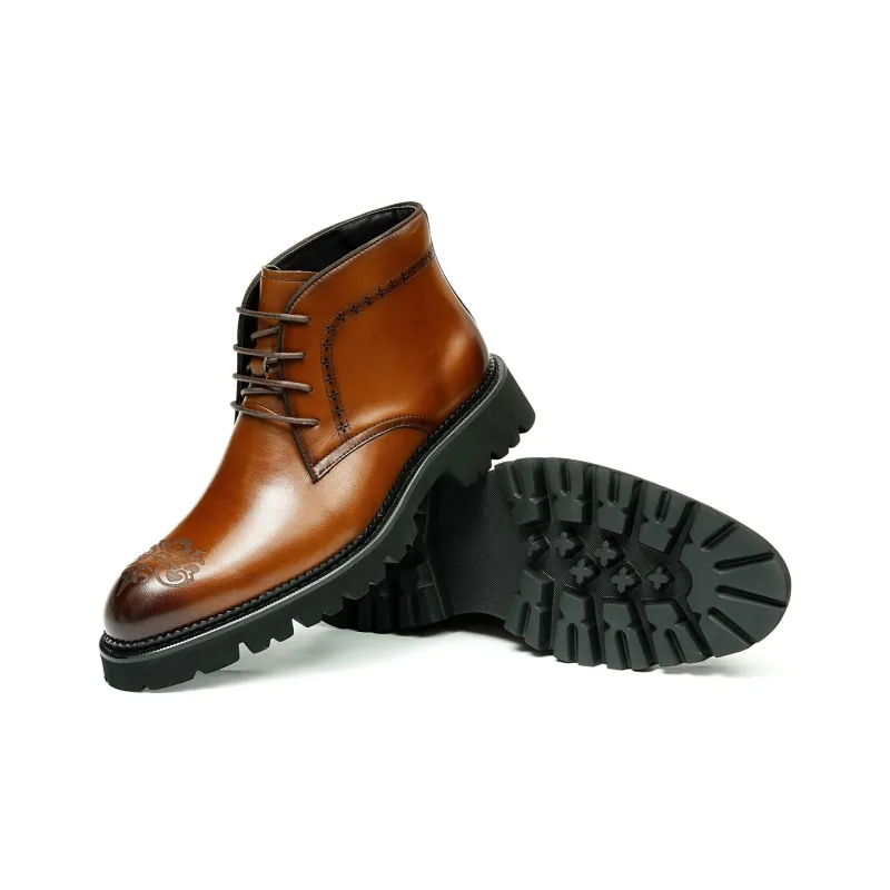 ASTON M.JAZZ Ankle Boots Men Black/Brown-7