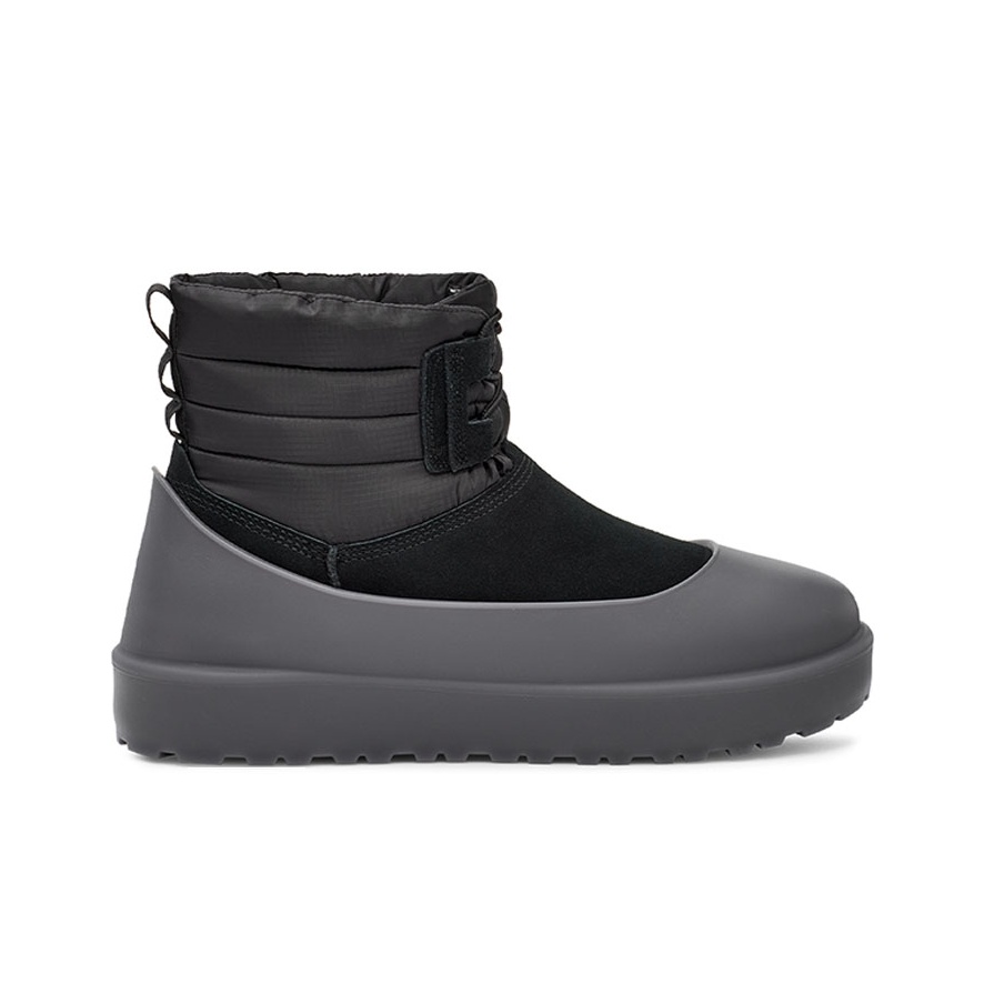 UGG Classic Mini Lace-Up Weather Boot Black - POIZON