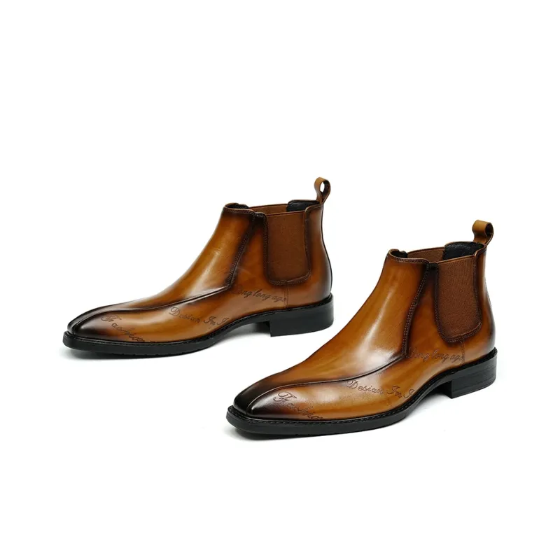 ASTON M.JAZZ Short Chelsea Boots Men's-2