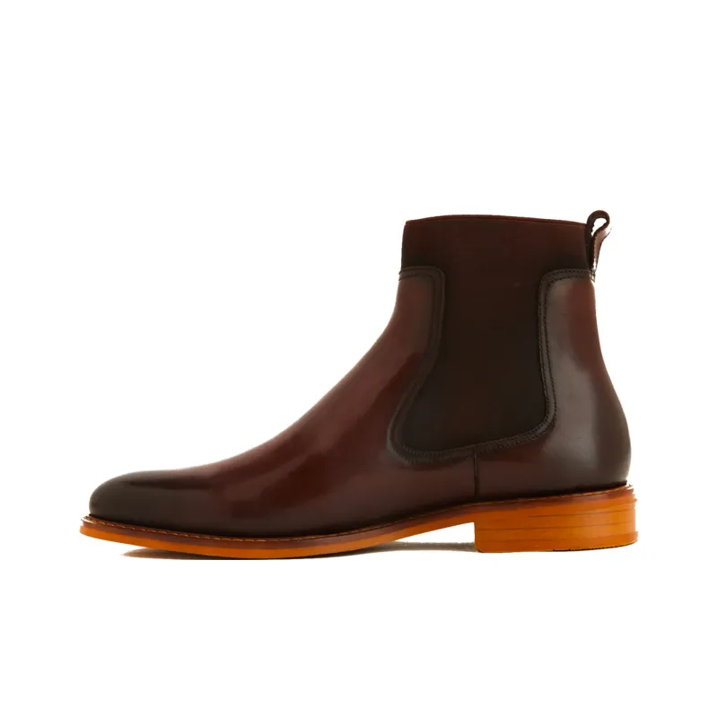 PEDRO Short Chelsea Boots Men's Umber-0