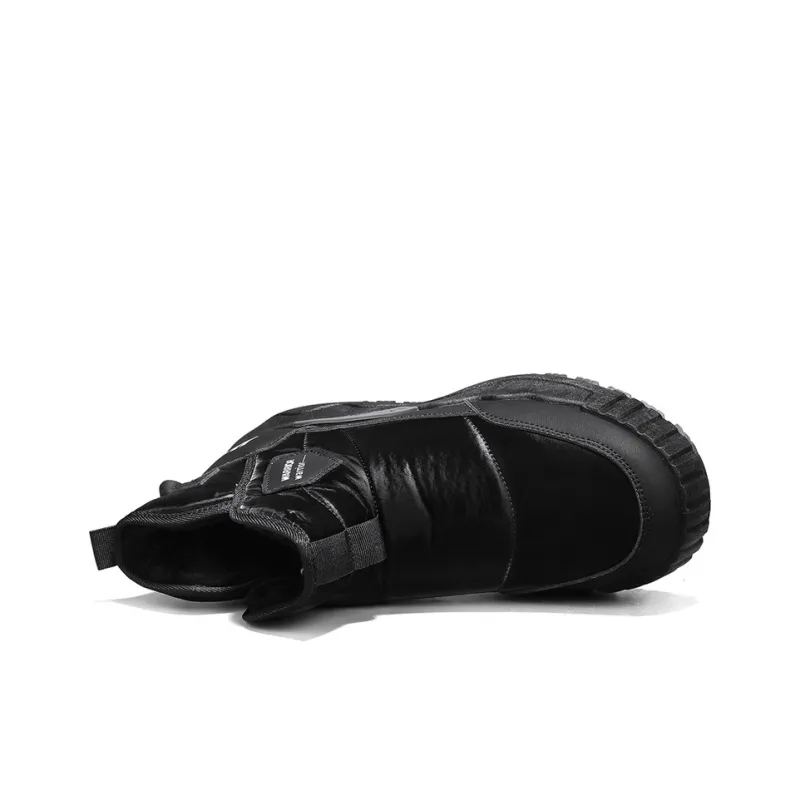 Warrior Thermal Abrasion Resistant Slip Resistant Short Snow Boots Men's Black-3