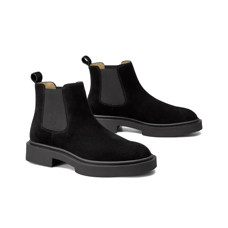 Beau Today Short Chelsea Boots 4.5cm Men's Classic Black-2