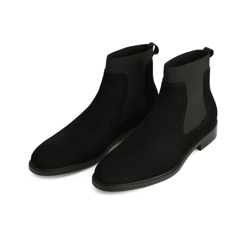 PEDRO Short Chelsea Boots Men's Black-2