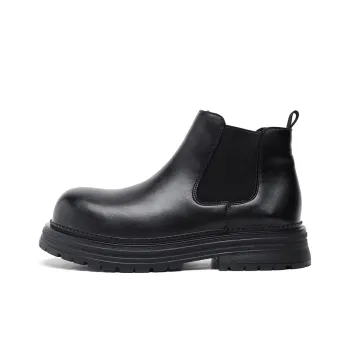 Romon Short Chelsea Boots Men's Black