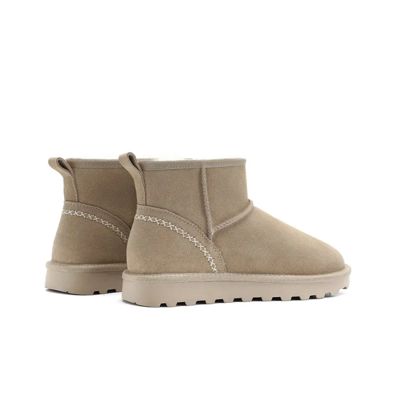 HARSON Warm Short Snow Boots 2.8cm Women's-17