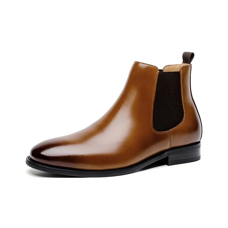 YEDANI Chelsea Boots Men Black/Brown-1